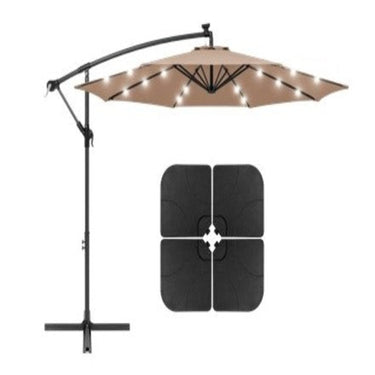 AZ Patio Heaters Tan Cantilever Umbrella